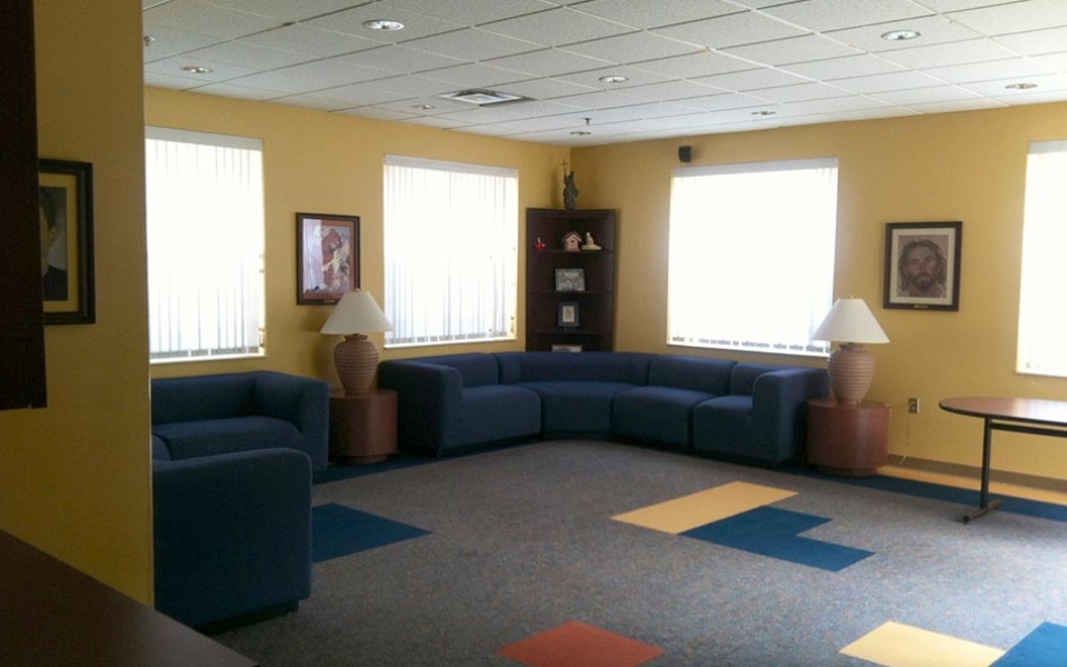 The Newman room and Zak Lounge are a home away from home for students.